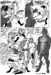 all_fours anal anal_penetration anthro balls big_dom_small_sub bodily_fluids canid canine catch_condom comic condom cum cum_while_penetrated dialogue doggystyle dominant ejaculation english_text equid equine erection felid flaccid fox from_behind_position genital_fluids genitals greyscale group hands-free horse karno larger_male male male/male male_penetrated male_penetrating male_penetrating_male mammal monochrome nude orgasm pantherine penetration penis safe_sex sex sexual_barrier_device size_difference smaller_male tail text tiger wearing_condom