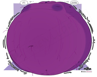 anthro balls belly belly_expansion berry_juice beverage big_belly big_cheeks big_moobs blueberry_inflation blueberry_juice bodily_fluids body_inflation cheek_expansion expansion food fur genitals huge_belly huge_cheeks huge_moobs hyper hyper_belly hyper_cheeks hyper_inflation hyper_moobs immobile inflation juice_(beverage) lactating lactating_juice male male_lactation moob_expansion moobs nipples nude overweight pastry pawpads paws penis pink_body pink_fur pink_nipples purple_nose round_body size_difference smaller_male solo spherical_inflation swelling swollen_cheeks text unusual_bodily_fluids unusual_lactation thewilldpink jeffrey_taggart hyena mammal 2026 comic english_text