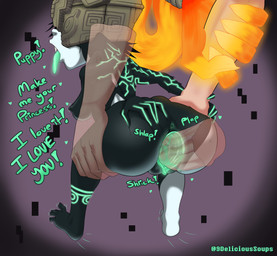 5_toes anus barefoot big_butt black_body black_skin breasts butt butt_grab cervix dialogue disembodied_penis duo feet female female_on_human from_behind_position fused_shadow gaping gaping_vagina genitals hand_on_butt headgear heart_symbol hearts_around_text i_love_you larger_male looking_pleasured male male/female male_on_humanoid nipples not_furry penetration penis plantigrade presenting presenting_hindquarters presenting_vulva sex shortstack shortstack_female simple_background size_difference smaller_female text text_with_heart toes tongue tongue_out translucent translucent_penetration translucent_penis vaginal vaginal_penetration vulva wide_hips delicioussoup nintendo the_legend_of_zelda twilight_princess link midna human humanoid hylian imp mammal 2021 absurd_res english_text hi_res