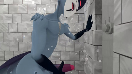 bathing big_penis bodily_fluids cum cumshot ejaculation foreskin genital_fluids genitals humanoid_genitalia humanoid_penis looking_at_viewer looking_down looking_pleasured masturbation nude nude_anthro nude_male orgasm penile penile_masturbation penis shower_room shower_stall showering solo sound_effects aldenyates sound_warning helluva_boss stolas_(helluva_boss) avian bird owl 3d_(artwork) 3d_animation animated digital_media_(artwork) hi_res sound webm