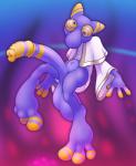 balls barefoot big_balls big_feet big_nose clothed clothing feet foreskin genitals humanoid_genitalia humanoid_penis long_penis male mostly_nude navel not_furry penis plantigrade robe solo yowesephth kirby_(series) kirby_star_allies nintendo hyness_(kirby) humanoid hi_res