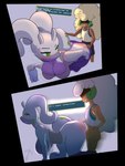 all_fours anthro athletic_wear big_breasts big_butt breasts butt doggystyle duo female from_behind_position gym hud larger_female male male/female motion_lines sex side_boob side_view size_difference smaller_male smug smug_face tail towel tad_shummar_(artist) mythology nintendo pokemon dragon generation_5_pokemon generation_6_pokemon goodra humanoid mythological_creature mythological_scalie pokemon_(species) scalie whimsicott absurd_res hi_res