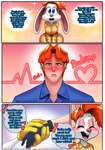 absurd_res anthro blush bodily_fluids breasts clothed clothing comic crossgender crying dialogue disney english_text female ftm_crossgender heart_after_text heart_symbol hearts_around_text hi_res human jessica_rabbit lagomorph leporid male mammal memjioof mtf_crossgender rabbit roger_rabbit tears text text_with_heart white_body who_framed_roger_rabbit