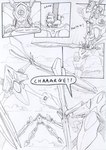 aircraft airship border cloud dialogue flying_machine machine mecha melee_weapon onomatopoeia outside_border screaming sky skyscape sound_effects speech_bubble swastika sword text vehicle war_cry warcry weapon zero_pictured kitfox-crimson stolen_generation black_and_white comic english_text monochrome sketch