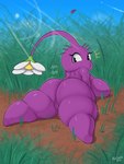 big_breasts big_butt breasts butt female genitals lying not_furry nude on_front plant purple_body pussy solo thick_thighs mehdrawings nintendo pikmin elemental_creature flora_fauna pikmin_(species) purple_pikmin 3:4 absurd_res hi_res