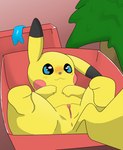 anus blue_eyes blush female feral genitals holidays pussy solo spread_legs spreading yellow_body malawrist christmas nintendo pokemon generation_1_pokemon pikachu pokemon_(species)