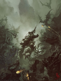 alliance_symbol_(warcraft) ambiguous_gender angry anthro armor battle claws dagger detailed_background female feral flying group hammer holding_dagger holding_hammer holding_melee_weapon holding_object holding_shield holding_staff holding_sword holding_tool holding_weapon horde_symbol_(warcraft) horn jumping male melee_weapon membrane_(anatomy) membranous_wings open_mouth riding shield staff sword tools weapon wings bayard_wu blizzard_entertainment mythology warcraft chen_stormstout bear canid demon demon_humanoid draenei dragon dwarf goblin human humanoid mammal mythological_creature mythological_scalie orc pandaren scalie succubus_(warcraft) werecanid werecreature worgen 2012 hi_res