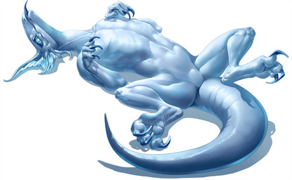 blue_body blue_eyes blue_scales claws ear_fins featureless_crotch female feral fin finger_claws long_muzzle looking_at_viewer lying on_back paws presenting pupils quadruped scales shadow simple_background slit_pupils solo spread_legs spreading tail thick_tail toe_claws tongue tongue_out white_background xmonstergirlshideout yuyaly lizard reptile scalie hi_res shaded