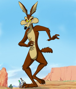 3_toes 4_fingers anthro arm_tuft back_tuft belly biped black_eyes black_nose blue_sky brown_body brown_fur buckteeth canyon carrot casual_nudity cheek_tuft chest_tuft claws clenched_teeth clothing cloud desert devious_grin duo elbow_tuft eyebrows facial_tuft feet finger_claws fingers food foot_fetish fur gloves grey_body grey_fur handwear head_tuft holding_carrot holding_food holding_object holding_vegetable humanoid_feet humanoid_hands humanoid_heel knee_tuft leaning_on_another leg_tuft long_ears looking_down looking_down_at_another looking_up_at_another macro macro_focus male mischievous mischievous_smile multicolored_body multicolored_fur nude on_one_leg open_mouth open_smile outside pawpads paws pink_nose pink_pawpads plant plantigrade pose raised_eyebrow raised_tail ribs screencap screencap_background scut_tail shadow short_tail shoulder_tuft skinny sky smile smiling_at_another smirking_at_another standing stomping tail tan_belly tan_body tan_eyebrows tan_fur teeth toe_claws toes toothy_grin tuft two_tone_body two_tone_fur vegetable whisker_spots whiskers white_body white_clothing white_finger_claws white_fur white_gloves white_handwear white_sclera white_toe_claws wide_eyed wrinkled_feet wrinkles yellow_sclera fairytalesartist zgrooz looney_tunes warner_brothers bugs_bunny wile_e._coyote canid canine canis coyote lagomorph leporid mammal rabbit 2019 artist_collaboration colored detailed digital_drawing_(artwork) digital_media_(artwork) hi_res mixed_media pinup shaded