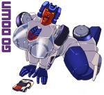 big_breasts breasts car crossgender decepticon female huge_breasts lips lying machine not_furry open_mouth simple_background solo teeth text thick_lips tongue vehicle wheel yellow_eyes gideon hasbro takara_tomy transformers breakdown_(transformer) cybertronian humanoid living_machine robot stunticons english_text