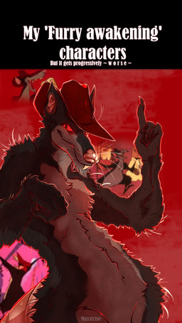 4_fingers anthro belly_tuft biped brown_body brown_fur buckteeth cheek_tuft chest_fur chest_tuft chin_tuft claws clothing devious devious_grin evil_grin facial_tuft fangs fedora feet finger_claws fingers fluffy fluffy_chest fur gesture glance glistening glistening_nose grey_body grey_fur grin grinning_at_viewer hand_gesture hat hat_only headgear headgear_only headwear headwear_only hip_tuft humanoid_hands looking_at_viewer male mostly_nude multicolored_body multicolored_fur nude pecs pink_nose pointy_ears pose raised_finger raised_index_finger red_eyes red_fedora red_sclera screencap screencap_background smile smiling_at_viewer smirk smirking_at_viewer solo standing teeth text toes tuft two_tone_body two_tone_fur white_text wide_hips maystrine hanna-barbera heidi's_song head_ratte mammal murid murine rat rodent 2023 9:16 artist_name colored digital_drawing_(artwork) digital_media_(artwork) digital_painting_(artwork) english_text half-length_portrait hi_res meme mixed_media painting_(artwork) pinup portrait red_theme shaded