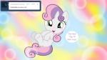 female horn smile solo jananimations friendship_is_magic hasbro my_little_pony mythology sweetie_belle_(mlp) equid equine mammal mythological_creature mythological_equine unicorn 16:9 widescreen