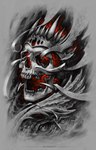 ambiguous_gender bone crown fog headgear not_furry open_mouth skeleton skull solo teeth undead_(artist) animated_skeleton humanoid undead 2016 digital_media_(artwork) digital_painting_(artwork) headshot_portrait hi_res painting_(artwork) portrait restricted_palette