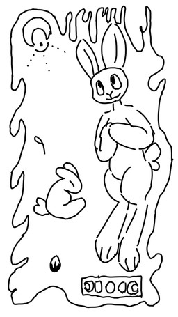 ambiguous_gender anthro clover_(plant) clover_leaf feral flower leaf light moon moonlight music musical_note musical_symbol plant praying religion seed singing symbol iris_krane hare lagomorph leporid mammal rabbit 9:16 animated hi_res
