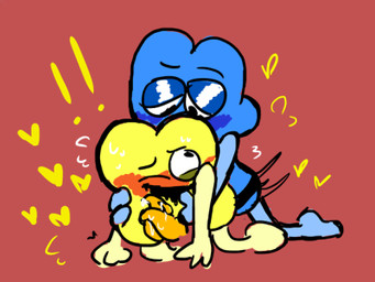 all_fours anal anal_penetration andromorph andromorph/male andromorph_on_top blue_blush blush dildo doggystyle dominant duo exclamation_point from_behind_position genitals heart_symbol intersex intersex/male intersex_on_top male male_on_bottom multi_genitalia multi_penis not_furry on_bottom on_top one_eye_closed penetration penis sex sex_toy strapon unknown_artist battle_for_dream_island object_shows four_(bfb) x_(bfb) algebralian alien animate_inanimate 4:3 low_res source_request nonbinary_(lore)