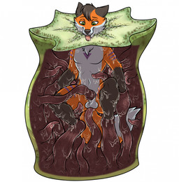 anal anal_penetration anthro bodily_fluids duo fellatio foot_in_mouth foot_suck hand_suck internal male male/male oral penetration penile predator_penetrating_prey restrained restrained_by_tentacles saliva sex sucking tentacle_in_ass tentacle_penetration tentacle_sex tentacle_suckers tentacles tongue tongue_out vore willing_prey feralcatalyst miles_fiddlefluff canid canine fox humanoid like_like mammal hi_res