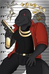 anthro biceps clothed clothing collar detailed_background gold_(metal) gold_jewelry gun jewelry male muscular muscular_anthro muscular_male pecs prison ranged_weapon red_sclera scales shirt sky smile smirk solo tank_top teeth topwear triceps weapon bestiademimbre epic_games fortnite thunder_(fortnite) komodo_dragon lizard monitor_lizard reptile scalie 2:3 absurd_res digital_media_(artwork) hi_res