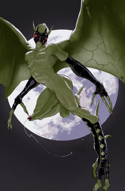 abs armor armwear balls big_penis bodily_fluids butt claws clothing erection flying foreskin gauntlets genital_fluids genitals gloves green_body green_skin handwear huge_penis legwear long_legs long_penis male membrane_(anatomy) membranous_wings midair moon navel night_vision_goggles nipples pecs penis pointy_ears precum precum_string public public_nudity sky solo vein veiny_belly veiny_penis veiny_wings wings banana_da_boi house_of_the_dead sega hangedman_(house_of_the_dead) demon gargoyle monster 2025 digital_media_(artwork) hi_res