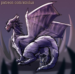 ambiguous_gender anus armor axe backsack balls blue_eyes butt claws duo exclamation_point feral genitals horn looking_back male melee_weapon membrane_(anatomy) membranous_wings metallic perineum presenting presenting_hindquarters scales sharp_teeth surprised tail teeth text weapon wings atrolux conditional_dnp capcom monster_hunter mythology patreon dragon elder_dragon human kushala_daora mammal mythological_creature mythological_scalie scalie 2018 digital_media_(artwork) hi_res url