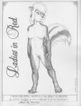 2005 4_toes anthro biped breasts claws english_text feet female fur genitals greyscale hair hi_res james_m_hardiman lori_(jmh) mammal mephitid monochrome nude paws pussy skunk solo spread_toes standing tail text toes white_hair