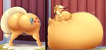 anthro areola award belly big_belly big_breasts big_butt breasts butt clothing cowboy_hat cutie_mark eye_roll female genitals hat headgear headwear hooves huge_belly hyper hyper_belly moan morbidly_obese morbidly_obese_anthro morbidly_obese_female nipples obese obese_anthro obese_female overweight overweight_anthro overweight_female pussy solo through_wall unguligrade 09hankris friendship_is_magic hasbro my_little_pony applejack_(mlp) equid equine mammal 2020 absurd_res hi_res