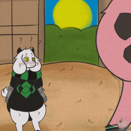 angry anthro big_breasts blue_eyes blush blush_lines breast_drop breasts duo farm female freckles fur genitals hair huge_breasts looking_at_viewer male nipples open_mouth overweight patterns pink_body pokemorph shortstack tail vulva yellow_body yellow_eyes yellow_fur miyang_draws! nintendo pokemon miyang tanki_the_miltank bovid caprine generation_2_pokemon goat mammal miltank pokemon_(species) 1:1 2d_animation animated frame_by_frame hi_res signature