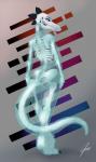 anthro bone breasts butt clothing ectoplasm female non-mammal_breasts nude skeleton solo teeth translucent translucent_body balderdash999 skeley crocodile crocodilian ghost reptile scalie spirit absurd_res hi_res