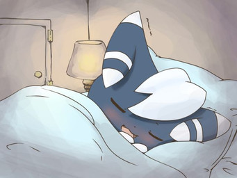 bed blanket blush cat cute door eyes_closed feline feral lamp lying male mammal meowstic nintendo open_mouth pillow pokémon sleeping teeth tongue video_games ワド
Rating: Questionable
Score: 4
User: Luminocity
Date: April 21, 2014