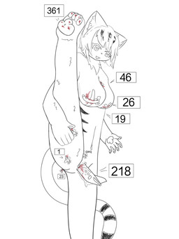 aircraft airplane anthro blood blood_in_pussy blood_on_breast blood_on_chest blood_on_foot blood_on_leg blood_splatter bodily_fluids death female macro solo vehicle vehicle_insertion corpotal domestic_cat felid feline felis mammal 3:4 hi_res