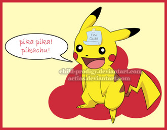 dialogue feral fur male note open_mouth pokemon_speak post-it_note simple_background solo tail tape text tongue what yellow_background yellow_body yellow_fur child-prodigy gaby_gee nintendo pokemon generation_1_pokemon mammal pikachu pokemon_(species) rodent 2007 artist_collaboration distracting_watermark english_text watermark