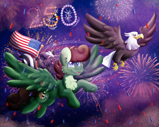 american_flag beak black_body black_fur black_tail blue_eyes brown_body brown_feathers brown_hair brown_mane brown_tail celebrating clawed_hands claws confetti cutie_mark eyelashes fangs feathers feet female female_feral feral fireworks flag flag_(object) fluffy fluffy_chest flying fur green_body green_fur group hair holding_flag holding_object holidays hooves interspecies interspecies_romance male male/female male_feral mane markings milestone night number open_mouth outside paws pink_eyes pink_nose raccoon_tail sitting sitting_on_another sitting_on_back skunk_tail smile spread_wings squirrel_tail story_included striped_markings striped_tail stripes tail tail_markings talons teeth toe_claws toes trio united_states_of_america white_body white_feathers white_fur white_head white_stripes white_tail white_tail_feathers wings yellow_beak yellow_eyes yellow_talons euspuche 4th_of_july hasbro my_little_pony mythology fan_character pine_thunderoak rosy_stripetail accipitrid accipitriform avian bald_eagle bird eagle equid equine horse mammal mephitid mythological_creature mythological_equine pegasus pony sea_eagle skunk striped_skunk 5:4 colored digital_media_(artwork) hi_res milestone_celebration story story_in_description