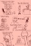 2:3 accessory alternate_universe anthro apron arachnid arthropod arthropod_webbing bottomless bow_(feature) bow_accessory bow_dress bow_ribbon clothed clothing comic dessert doughnut duo eclair english_text female food food_fetish frisk_(undertale) hair_accessory hair_bow hair_ribbon hi_res human humanoid licking licking_lips male mammal muffet nipple_outline profanity ribbons spider suggestive suggestive_food text thewill tongue tongue_out translated twin_bows twin_hair_bows under(her)tail undertale undertale_(series)