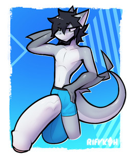 anthro arm_fin balls balls_outline big_balls big_penis bulge clothed clothing detailed_bulge fin foreskin genital_outline genitals hand_behind_head hand_on_hip huge_balls huge_penis humanoid_genitalia humanoid_penis hyper hyper_balls hyper_genitalia hyper_penis looking_at_genitalia looking_at_own_penis looking_at_penis looking_at_self male male_anthro partially_clothed partially_clothed_anthro partially_clothed_male penis penis_poking_out pointy_ears shark_tail simple_background solo tail topless topless_anthro topless_male underwear rifykoh len_(rifykoh) aquatic fish mammal shark digital_drawing_(artwork) digital_media_(artwork)