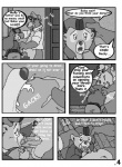 anthro baloo bear comic dialogue disney duo english_text erection fellatio female female_penetrated foreskin genitals greyscale humanoid_genitalia humanoid_penis male male/female male_penetrating male_penetrating_female mammal monochrome oral oral_penetration penetration penile penis rebecca_cunningham sex sloth_bear talespin text the_jungle_book unknown_artist ursine