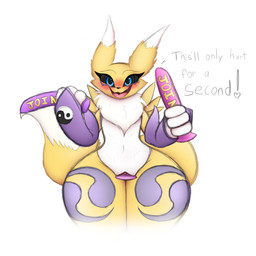 anthro butt clitoris corruption dialogue dildo female genitals hypnosis implied_transformation looking_at_viewer masturbation mind_break mind_control multi_tail nude penetration sex_toy simple_background smile solo tail text twinning vaginal vaginal_masturbation vaginal_penetration vulva white_background wide_hips allbadbadgers conditional_dnp bandai_namco digimon canid canine digimon_(species) mammal renamon 1:1 2020 absurd_res english_text hi_res story story_in_description