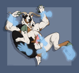 anal anal_penetration anthro ball_tuft balls black_body black_fur brown_body brown_fur cloven_hooves disembodied_hand dock_(anatomy) erection facial_hair feet foot_fetish foot_lick fur genitals ghost_hand goatee handjob hooves horn humanoid_genitalia humanoid_penis licking male male_anthro musclegut muscular muscular_anthro muscular_male nipples nude nude_anthro nude_male overweight overweight_anthro overweight_male penetration penile penile_penetration penis penis_in_ass pink_penis pubes sex simple_background spread_legs spreading tail tan_body tan_fur teeth tongue tongue_out translucent translucent_penis tuft vein veiny_penis white_body white_fur labradorszn bovid caprine goat mammal 2025 hi_res