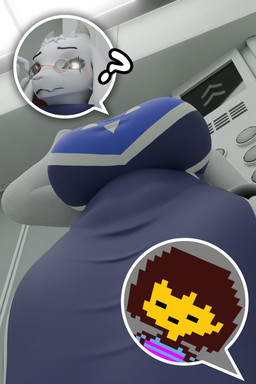 adjusting_glasses anthro big_breasts breasts clothed clothing dress eyelashes eyewear female floppy_ears fur glasses glowing glowing_eyes horn lop_ears low-angle_view purple_clothing purple_dress solos white_body white_eyes white_fur white_horn wide_hips fever-dreamer dogzeela_(modeler) undertale_(series) toriel boss_monster_(undertale) bovid caprine goat mammal 2:3 3d_(artwork) absurd_res digital_media_(artwork) hi_res
