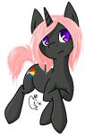 black_body black_fur cutie_mark female feral fur hair horn looking_at_viewer multicolored_hair prism purple_eyes simple_background smile solo toony transparent_background silvermidnight hasbro my_little_pony mythology fan_character prism_(mlp) equid equine mammal mythological_creature mythological_equine unicorn 2014 alpha_channel animated short_playtime signature