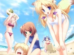 :o =_= ^_^ accessory adolescent age_difference arms_bent arms_in_front arms_together bangs beach bent_arm bent_leg bent_legs bent_over big_breasts bikini biped blonde_hair blue_clothing blue_eyes blue_hair blue_swimwear bodily_fluids breasts brown_hair buried cleavage clothed clothing cloud constricted_pupils day detailed_background dog_tail extended_arms eyes_closed female feral fisheye_lens food footwear fox_tail fruit game_cg green_eyes group hair hair_accessory hair_intakes hair_ribbon hairband hand_on_leg hand_on_own_leg hands_above_head hands_on_knees hands_on_legs hands_on_own_knees hands_on_own_legs hands_together happy holding_both_knees holding_both_legs holding_food holding_fruit holding_leg holding_melon holding_object holding_watermelon kneeling knees_pulled_up knock-kneed leaning_on_self legs_together lens_flare looking_at_another looking_at_viewer looking_down male melon navel nervous on_ground one-piece_swimsuit open_mouth outside parted_bangs plant pupils purple_bikini purple_clothing purple_swimwear raised_arms raised_hand red_eyes ribbons sand sand_castle sand_sculpture sandals sculpture sea seashell seaside seiza shell shoes short_hair side_boob sidelocks sitting skimpy sky small_breasts small_pupils smile standing straight_leg surprise sweat sweatdrop swimwear tail tight_clothing tress_ribbon two-piece_swimsuit water watermelon white_clothing white_hair white_swimwear young tenmaso inakoi haruhi_sarasa kamishiro_mutsuki kujou_hiina midou_chihiro yagami_kijuurou animal_humanoid arthropod canid canid_humanoid canine canine_humanoid crab crustacean decapoda dog_humanoid fox_humanoid human humanoid malacostracan mammal mammal_humanoid marine 4:3