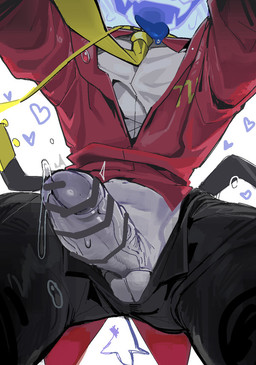 bodily_fluids clothed clothing collar electronics for_a_head genital_fluids genitals leaking_precum leash machine male necktie not_furry penis precum screen screen_face solo suit television asd1565326 deltarune undertale_(series) tenna_(deltarune) darkner humanoid object_head robot screen_head tv_head censored