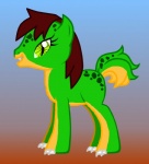 alternate_species female feral ponification quadruped solo tail gingerm hasbro my_little_pony sh'sthress equid equine horse lizard mammal pony reptile scalie 2011 hi_res