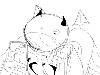 humping male solo the_battery_is_empty jingjing aquatic cetacean demon mammal whale 4:3 animated animated_gif short_playtime