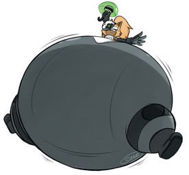 anthro armwear belly big_belly big_butt black_armwear black_clothing black_elbow_gloves black_gloves black_handwear black_nose bodily_fluids bottomwear brown_body brown_inner_ear butt clothing elbow_gloves eyes_closed female floating gloves grey_bottomwear grey_clothing grey_pants hair handwear holding_object huge_belly huge_butt huge_thighs hyper hyper_belly hyper_butt hyper_pear hyper_thighs mask monobutt morbidly_obese morbidly_obese_anthro morbidly_obese_female motion_lines obese obese_anthro obese_female overweight overweight_anthro overweight_female pants round_body shirt simple_background solo sweat sweatdrop tan_ears tan_hair thick_thighs three-quarter_view tight_clothing topwear white_background white_clothing white_shirt white_topwear sanostorm idw_publishing sega sonic_the_hedgehog_(comics) sonic_the_hedgehog_(idw) sonic_the_hedgehog_(series) whisper_the_wolf canid canine canis mammal wolf 2026 cel_shading colored digital_media_(artwork) hi_res shaded signature