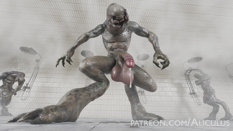 balls bathing bodily_fluids cum cum_drip cum_on_ground dripping flaccid genital_fluids genitals group humanoid_genitalia humanoid_penis male penis shower shower_room showering solo standing steam trio water aliculus halo_(series) microsoft xbox_game_studios alien monster sangheili 16:9 3d_(artwork) digital_media_(artwork) hi_res widescreen