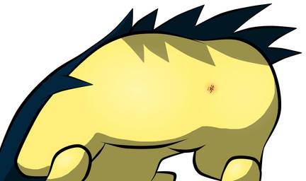 ambiguous_gender anthro anus anus_only ass_up big_butt blue_body blue_fur butt butt_focus featureless_crotch fur multicolored_body multicolored_fur semi-anthro solo two_tone_body two_tone_fur yellow_body yellow_fur macro710 thatweirdguy nintendo pokemon generation_2_pokemon pokemon_(species) typhlosion digital_media_(artwork) hi_res