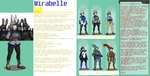 after_transformation anthro biped brainwashing clone clothing crowd female group police police_uniform text twinning uniform prurientpie mirabelle_(mirabelle) lagomorph leporid mammal rabbit absurd_res english_text hi_res model_sheet