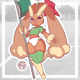 anthro bottomwear brown_body brown_fur butt clothed clothing eyelashes female fingers flag flag_(object) flag_clothing flag_print flagpole football_jersey football_pants football_posts fur hair holding_flag holding_object looking_at_viewer mexican mexican_dress mexican_flag mexico open_mouth print_clothing shirt shorts simple_background smile solo spandex spandex_shorts thick_thighs tight_bottomwear tight_clothing tight_shorts topwear uniform sharalythesheep nintendo pokemon generation_4_pokemon lagomorph lopunny mammal pokemon_(species) shara_ishvalda absurd_res digital_media_(artwork) hi_res