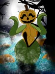 anthro big_breasts breasts clothed clothing female flower food for_a_head fruit holidays jack-o'-lantern looking_at_viewer not_furry open_mouth plant pumpkin pumpkin_head smile solo thick_thighs luxury_furart electronic_arts halloween plants_vs._zombies popcap_games elemental_creature elemental_humanoid flora_fauna flower_creature humanoid object_head 3:4 absurd_res digital_media_(artwork) hi_res