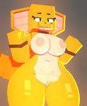 anthro big_breasts breasts choker curvy_female curvy_figure female jewelry necklace nipples non-mammal_nipples nude nude_female open_mouth scales shadow simple_background smooth_skin snake_hood solo tail thick_thighs wide_hips coresvoid microsoft minecraft mojang xbox_game_studios cobra mammal reptile scalie snake 2024 3d_(artwork) digital_media_(artwork) hi_res mine-imator_(artwork)