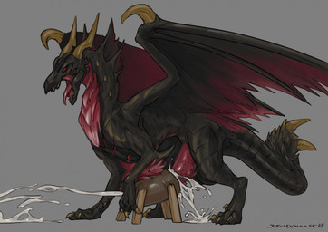 2_horns balls big_penis black_body black_scales black_wings bodily_fluids breeding_mount claws cum cumshot digitigrade ejaculation erection excessive_cum excessive_genital_fluids feathers feral finger_claws genital_fluids genitals grey_background hair horn long_neck male masturbation membrane_(anatomy) membranous_wings multicolored_body multicolored_scales multicolored_wings penile penile_masturbation penis quadruped red_body red_eyes red_feathers red_penis red_scales red_wings scales simple_background solo toe_claws wings yellow_horn deusexmoose capcom monster_hunter mythology dragon elder_dragon malzeno mythological_creature mythological_scalie scalie 2024 hi_res signature
